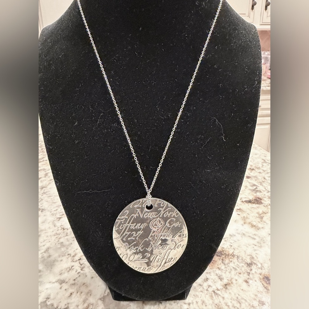 Tiffany & Co. Large Jumbo Notes necklace in sterling silver